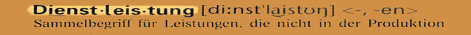 Dienstleistung