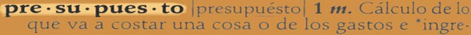 presupuesto